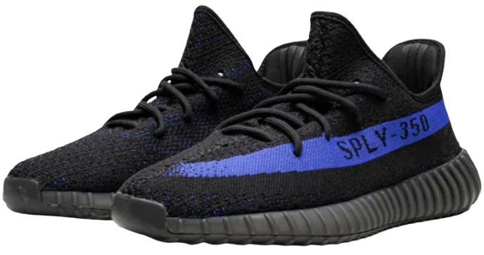 Side View of Yeezy Boost 350 V2 Dazzling Blue